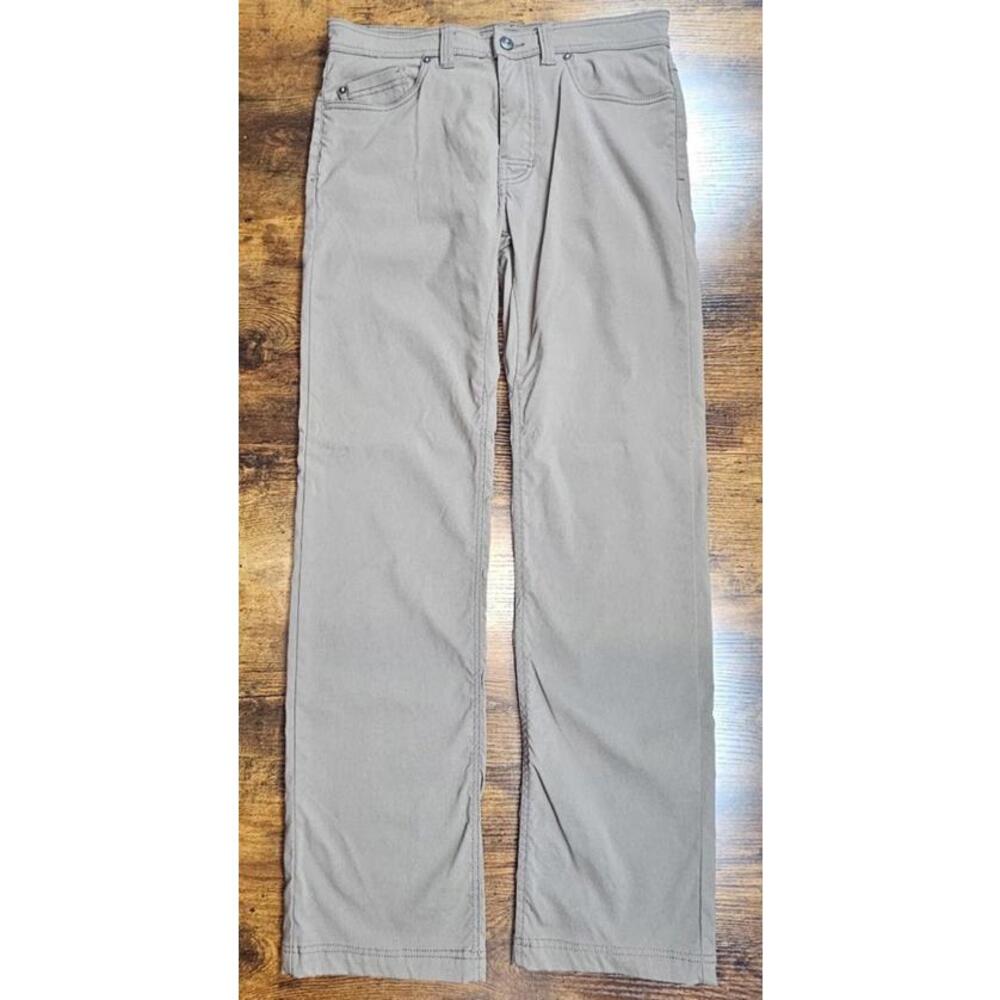 PrAna Breathe Born From The Experience Mens Pants Brown Slim Fit Size 32x31‎